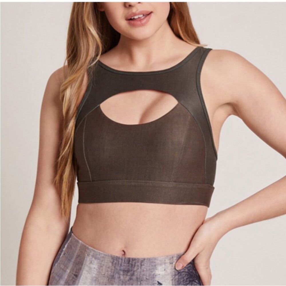 Niyama Sol Peekaboo Nutmeg Sports Bra Size M/L